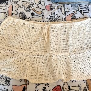 Wild Fable Cream Crochet Swim Coverup